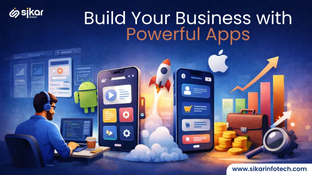 App Development Services for business growth with custom mobile app solutions and user friendly design
